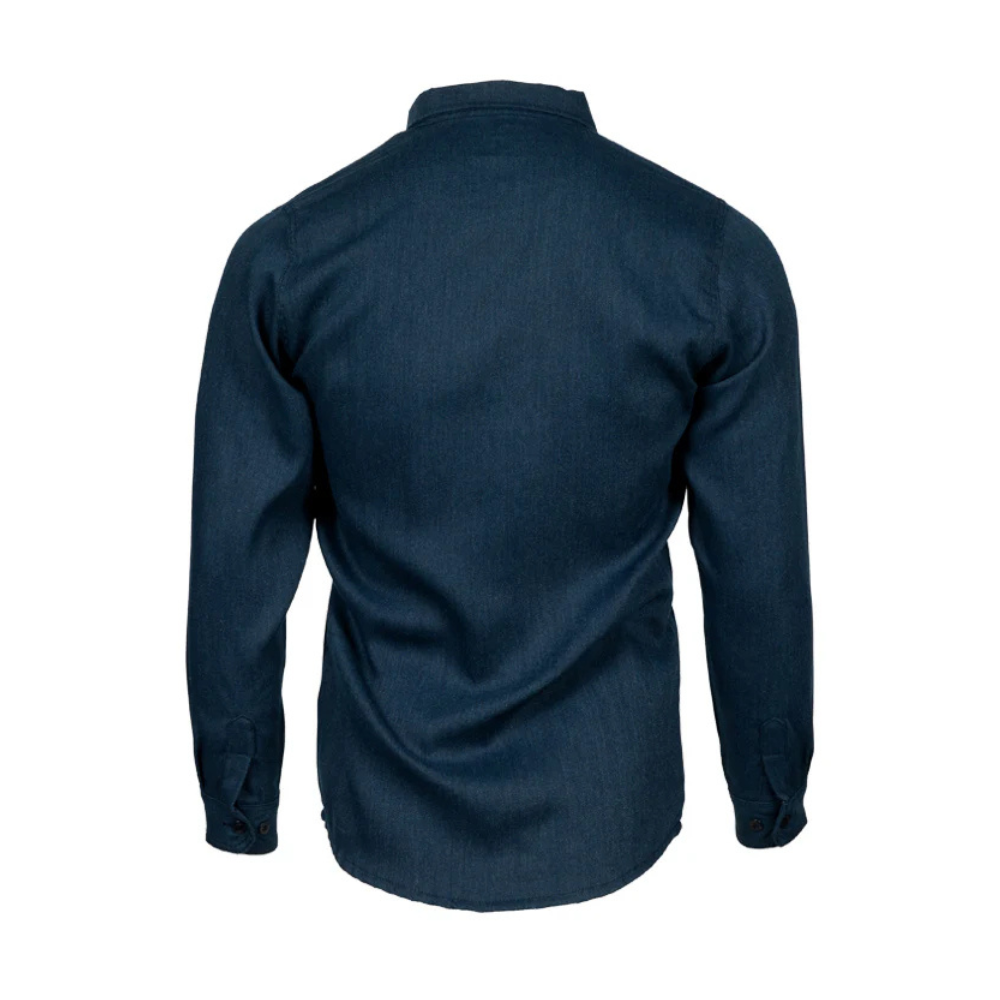 LAPCO FR Modern Uniform Shirt - 5oz. Navy Tecasafe Shirt from GME Supply
